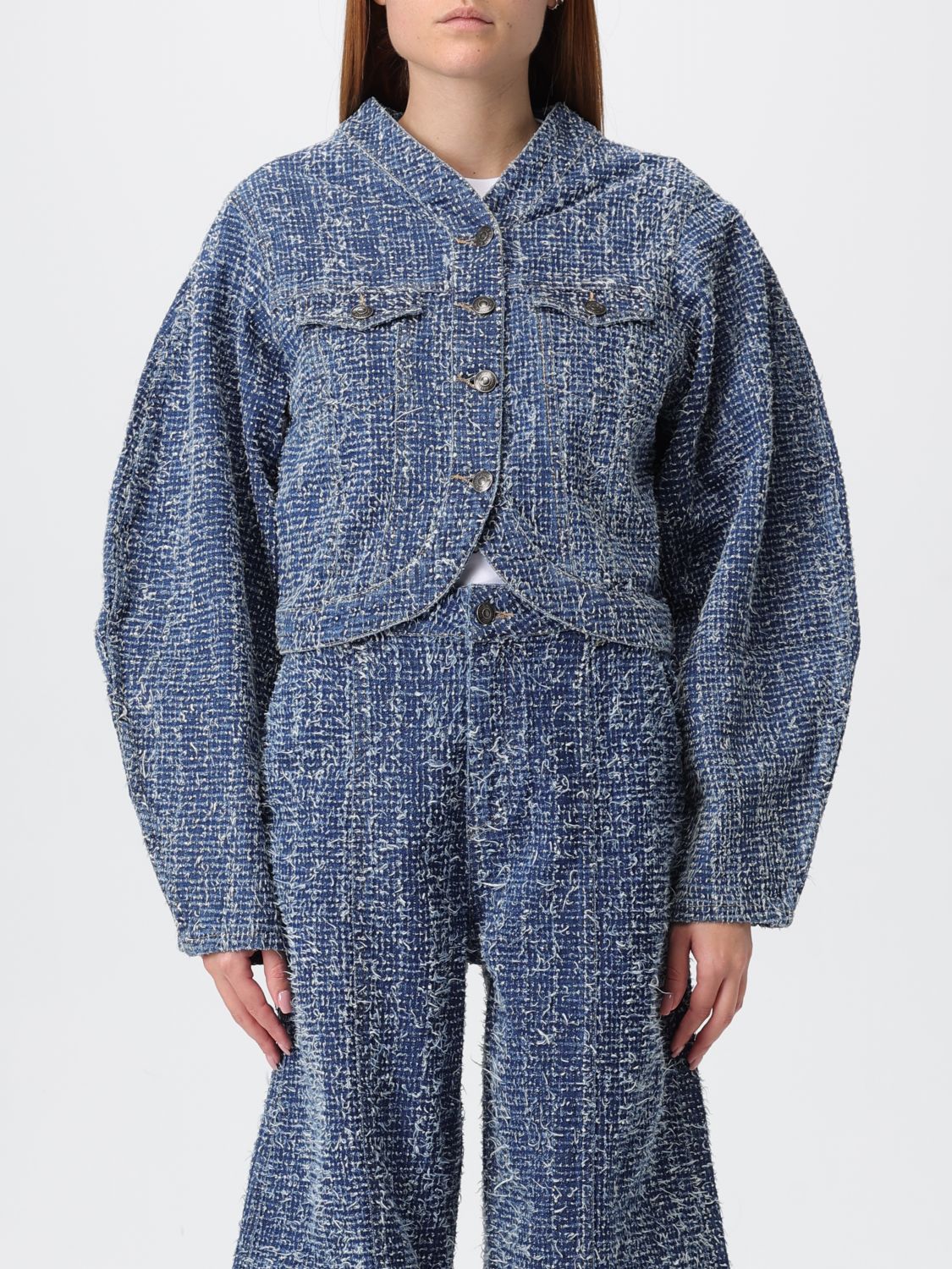 Jacket Woman color Gnawed Blue