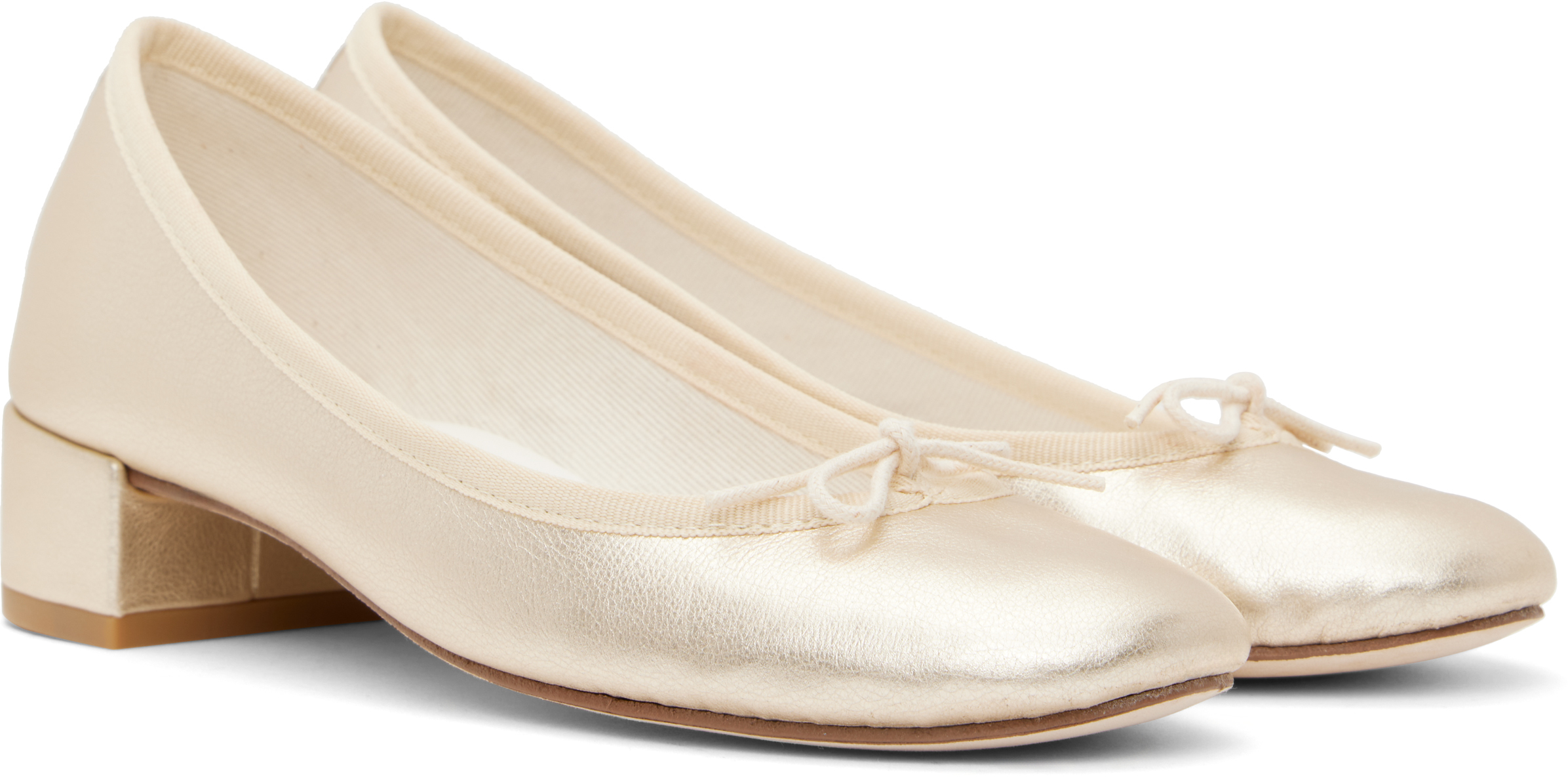 Repetto Gold Camille Heels