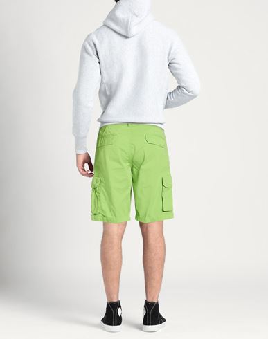 Man Shorts & Bermuda Shorts Lime green Size 34 Cotton
