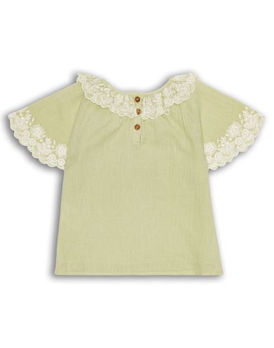 Kid Girl Top Sage green Size 10 Organic cotton