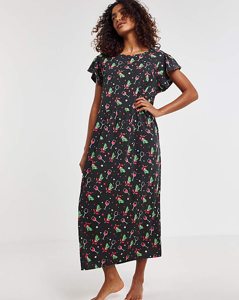 Pretty Secrets Mistletoe Maxi Nightie