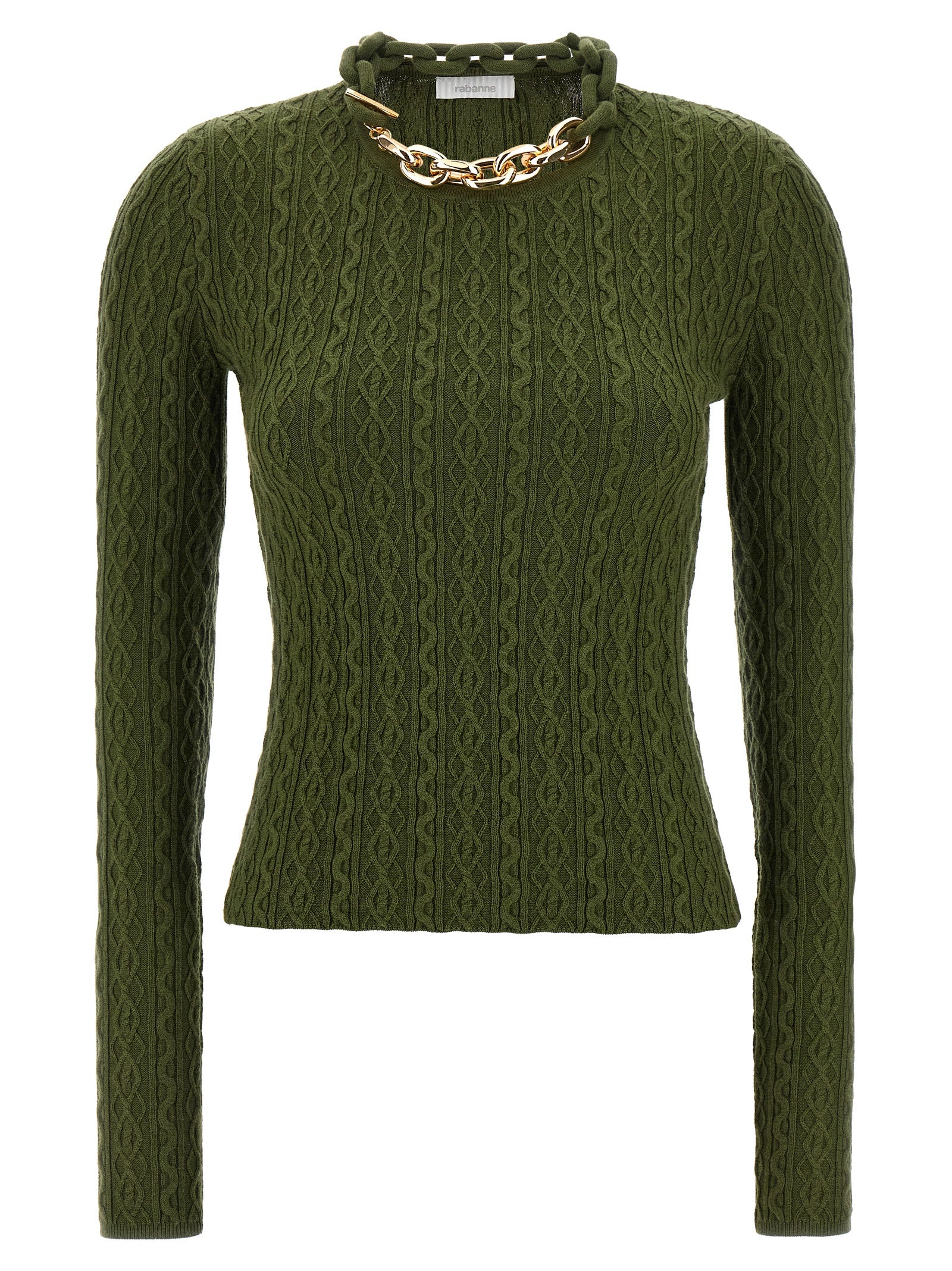 Ribbed Wool and Cashmere Sweater — Green