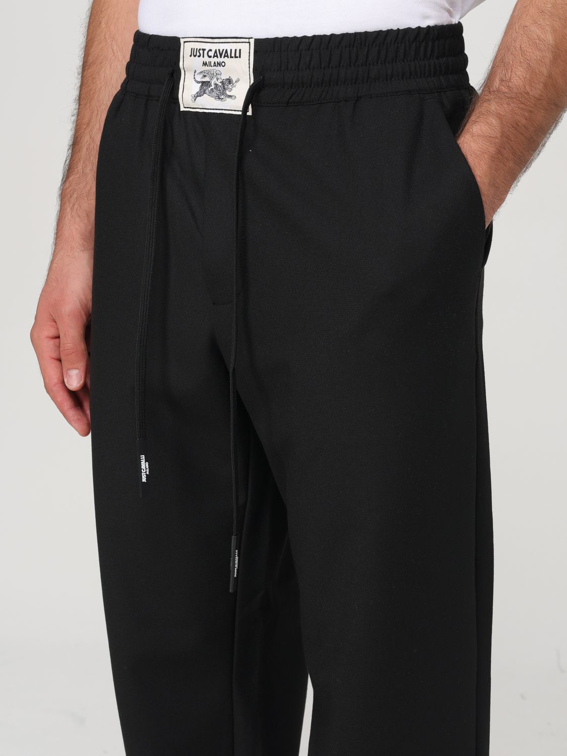 Logo-patch trousers - Black