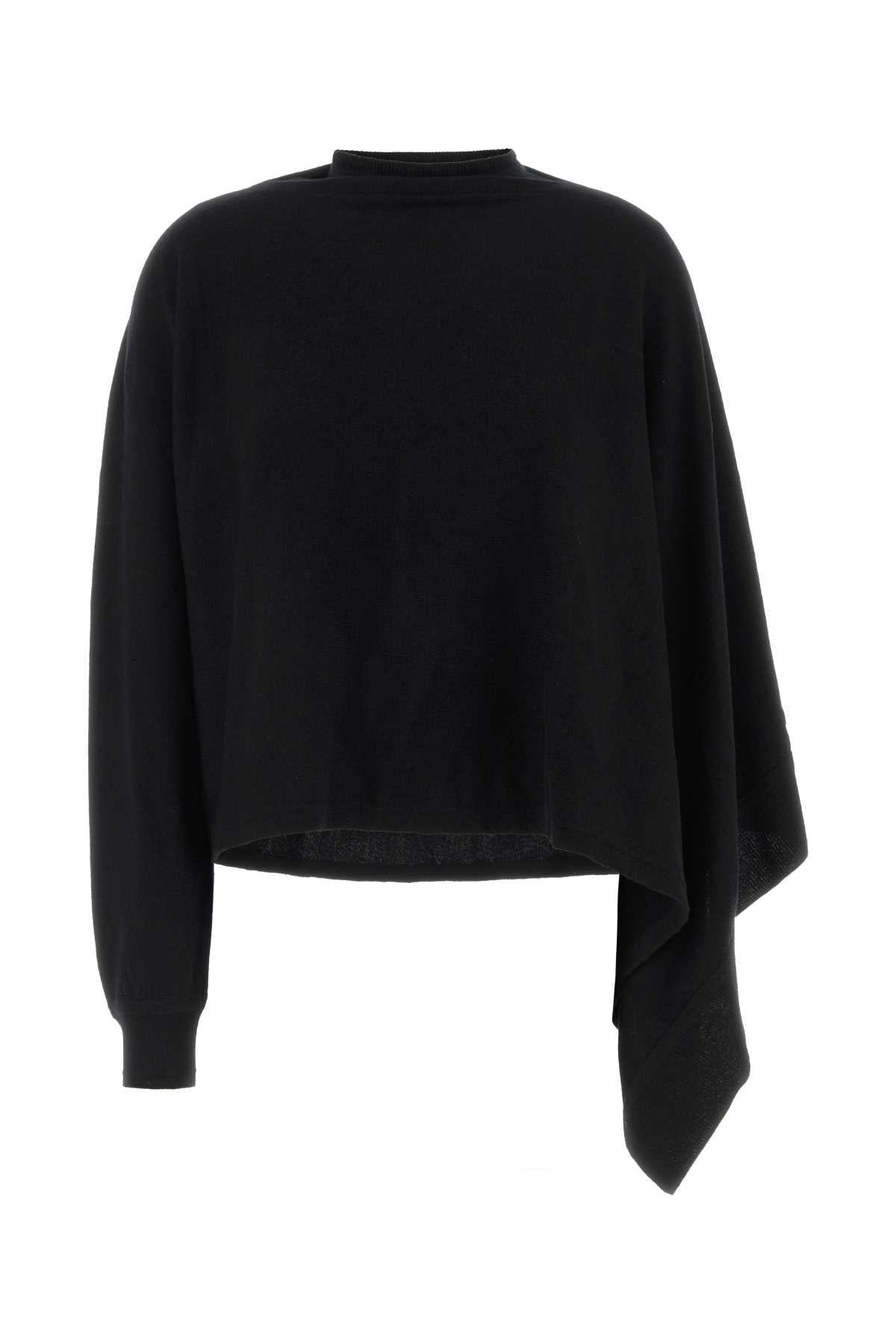 Virgin Wool Sweater — Black