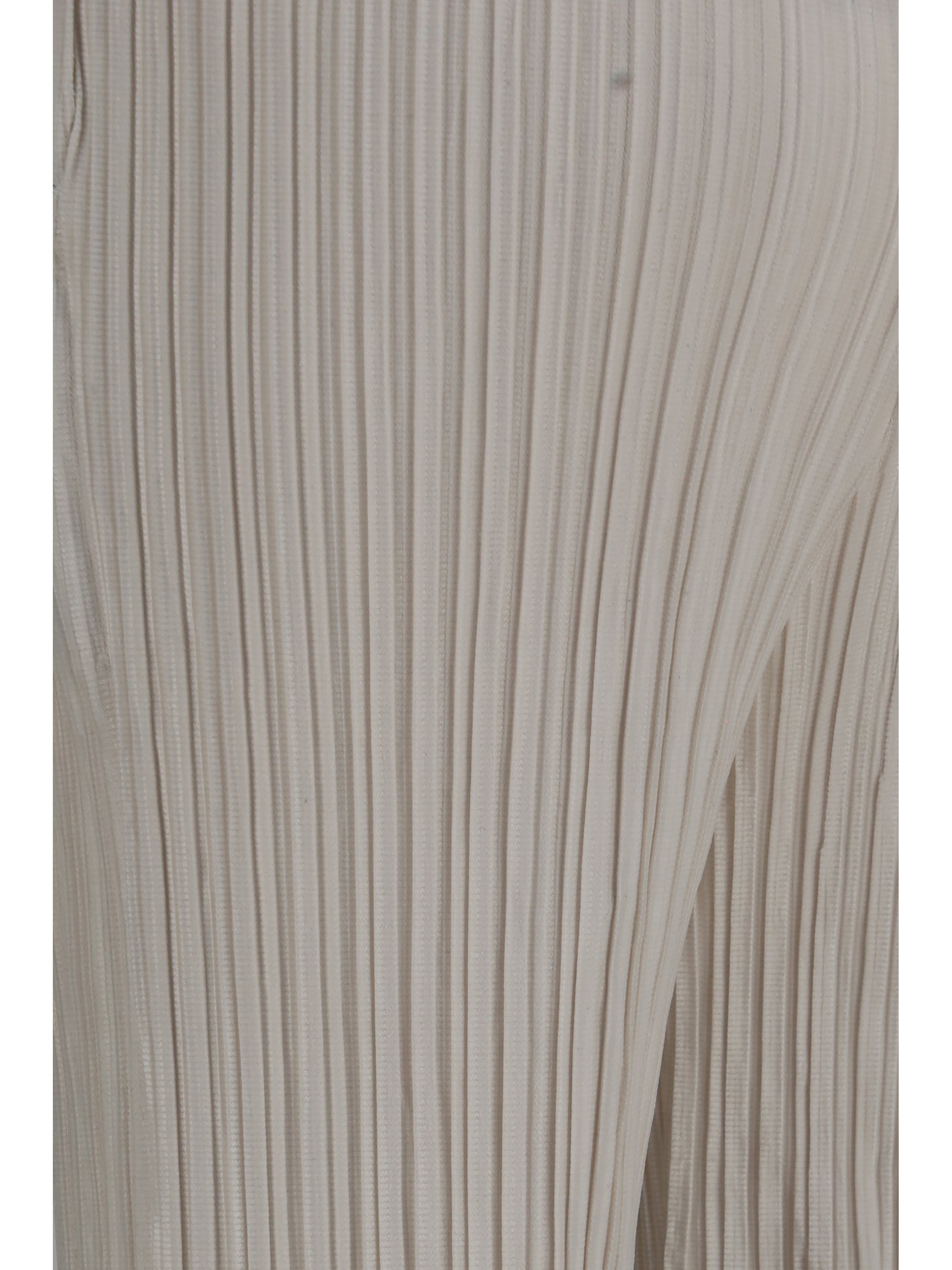Corduroy Wide-Leg Trousers — White