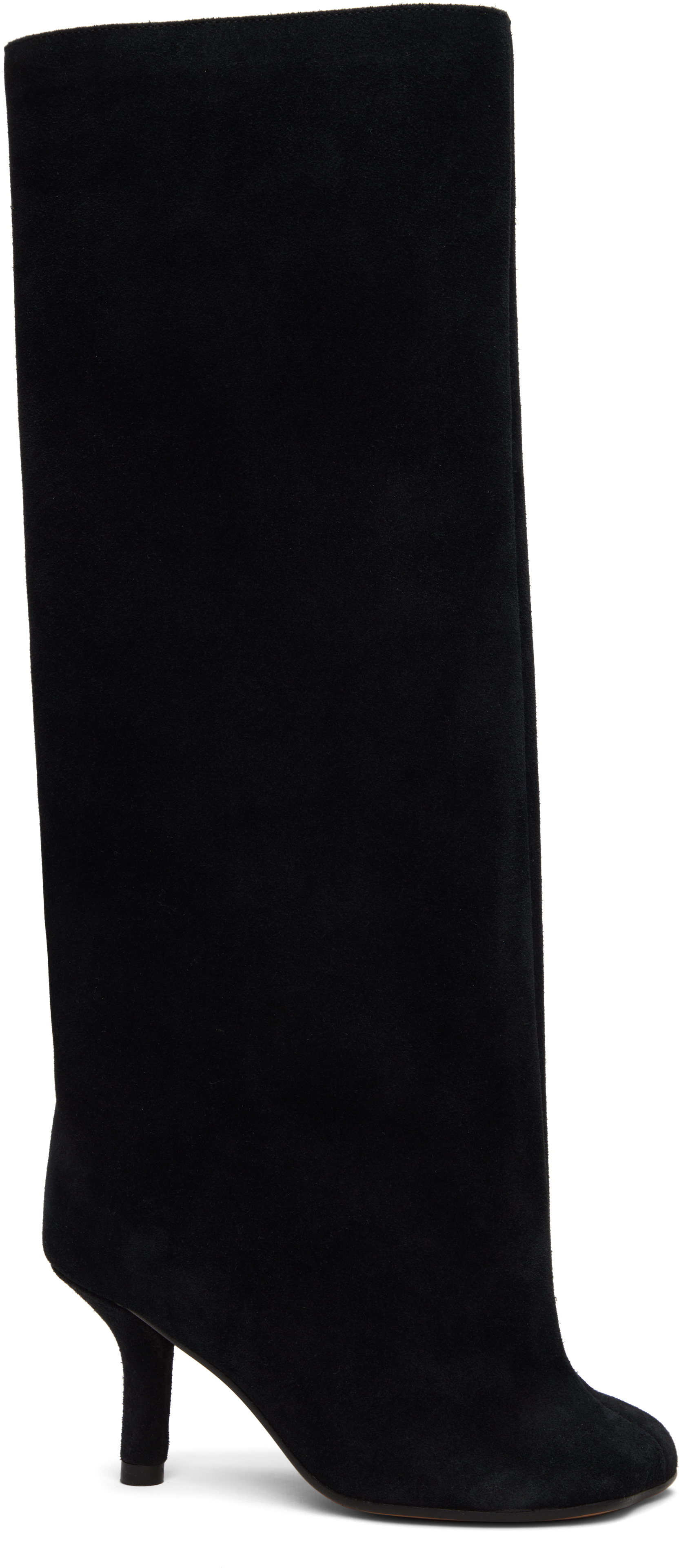 Black Suede Tall Boots