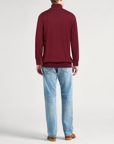 Man Turtleneck Garnet Size XL Wool