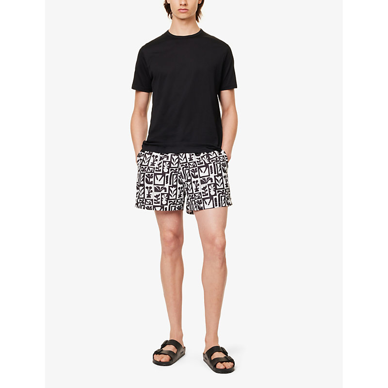 Arrels Barcelona 남성 Mens Black Blooming Timo Printed Swim Shorts XL 75521326