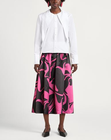 Woman Midi skirt Fuchsia Size 4 Polyester