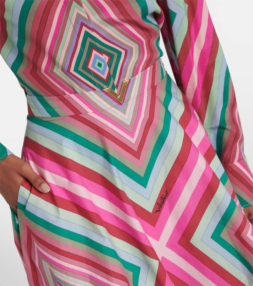 Rhombus 75 cotton poplin maxi skirt