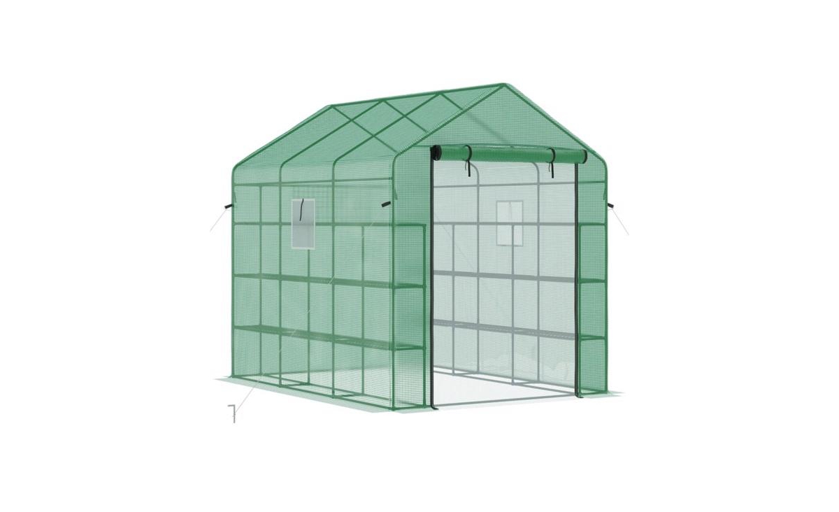 Garden Greenhouse – Sturdy Outdoor Shelter for Thriving Plants and Vegetables - Green