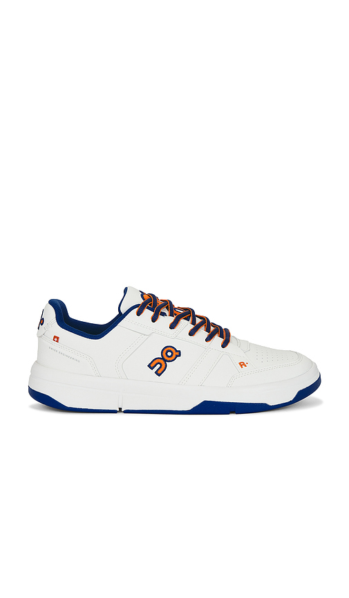 On The Roger Ch Varsity in White,Royal. - 9.5 also