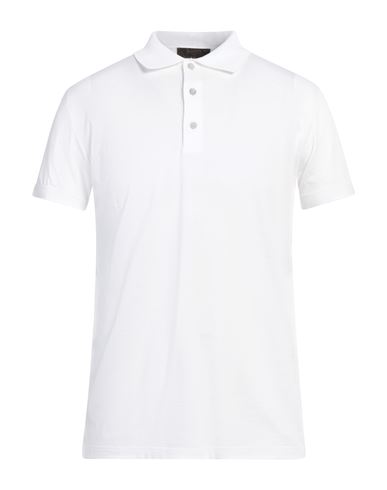 Moorer Man Polo shirt White Size 36 Cotton