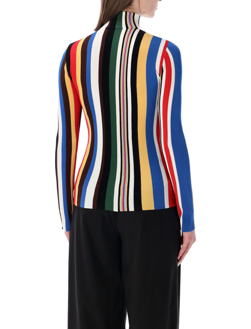 Loewe - knit top slim fit stripe design