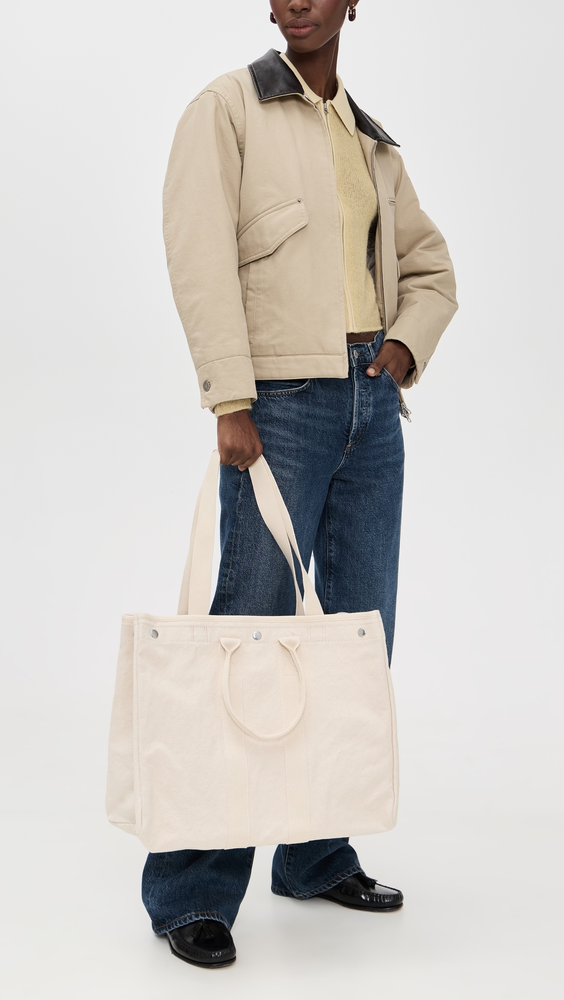The Perfect Weekend Tote Natural One Size
