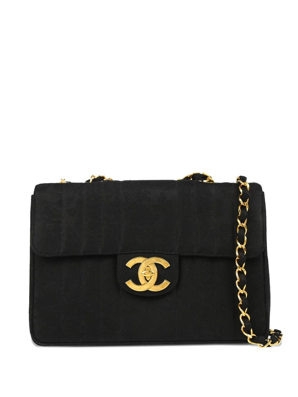 1992 Jumbo Mademoiselle Classic Flap shoulder bag - Black