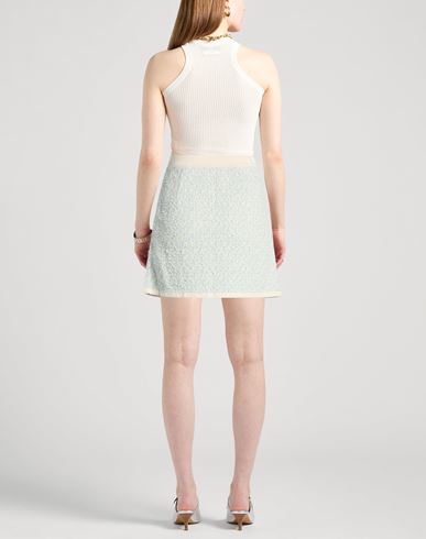 Woman Mini skirt Ivory Size 4 Cotton, Polyamide