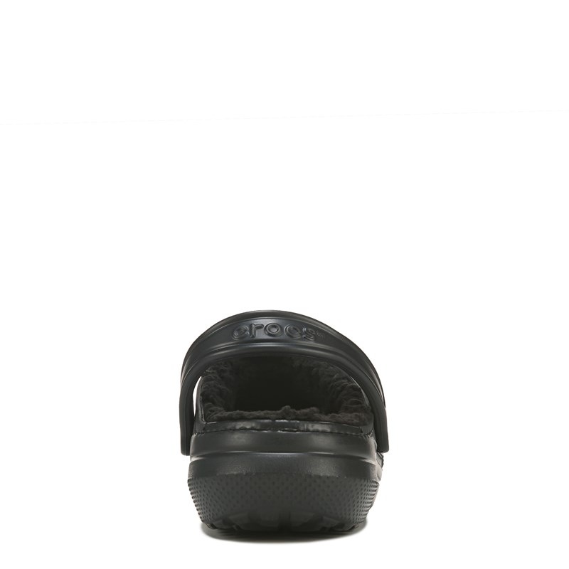 Men's Classic Fuzz Lined Clog Shoes (Black)