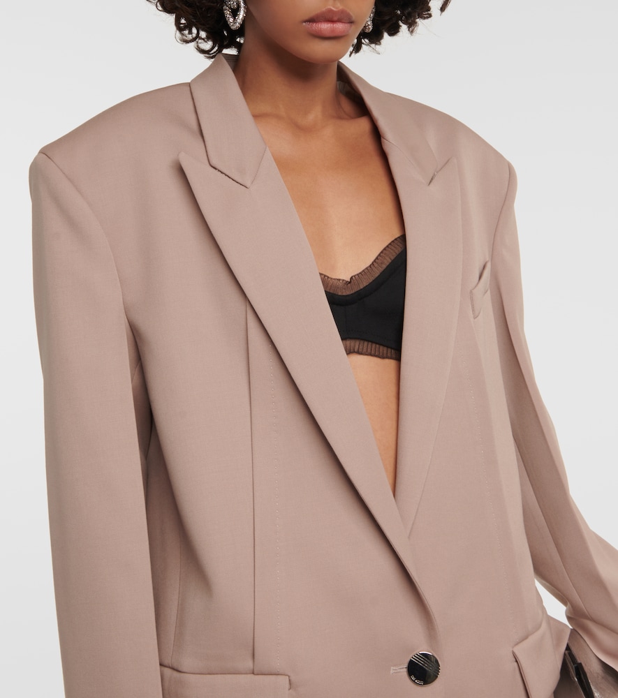 Oversized wool blazer