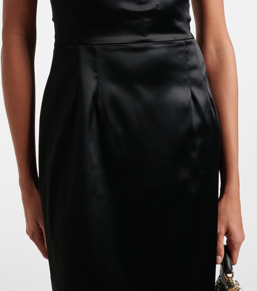 Satin bustier dress