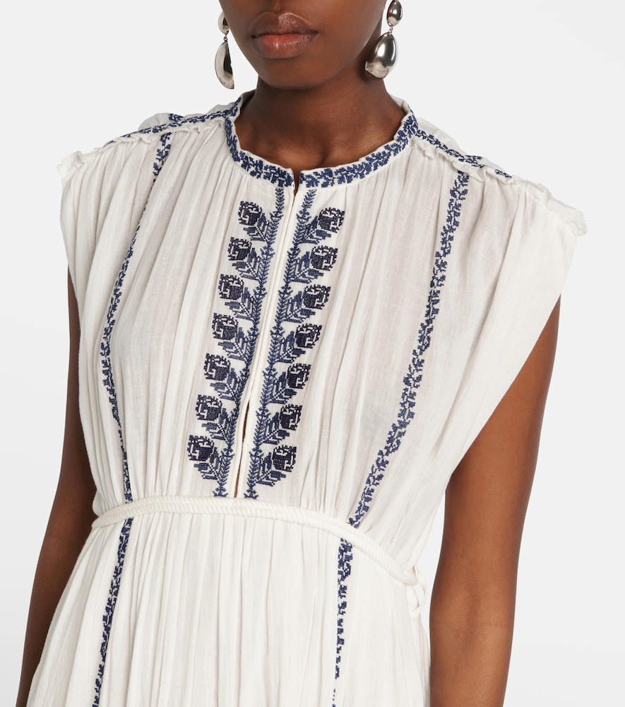 Liviane embroidered cotton maxi dress