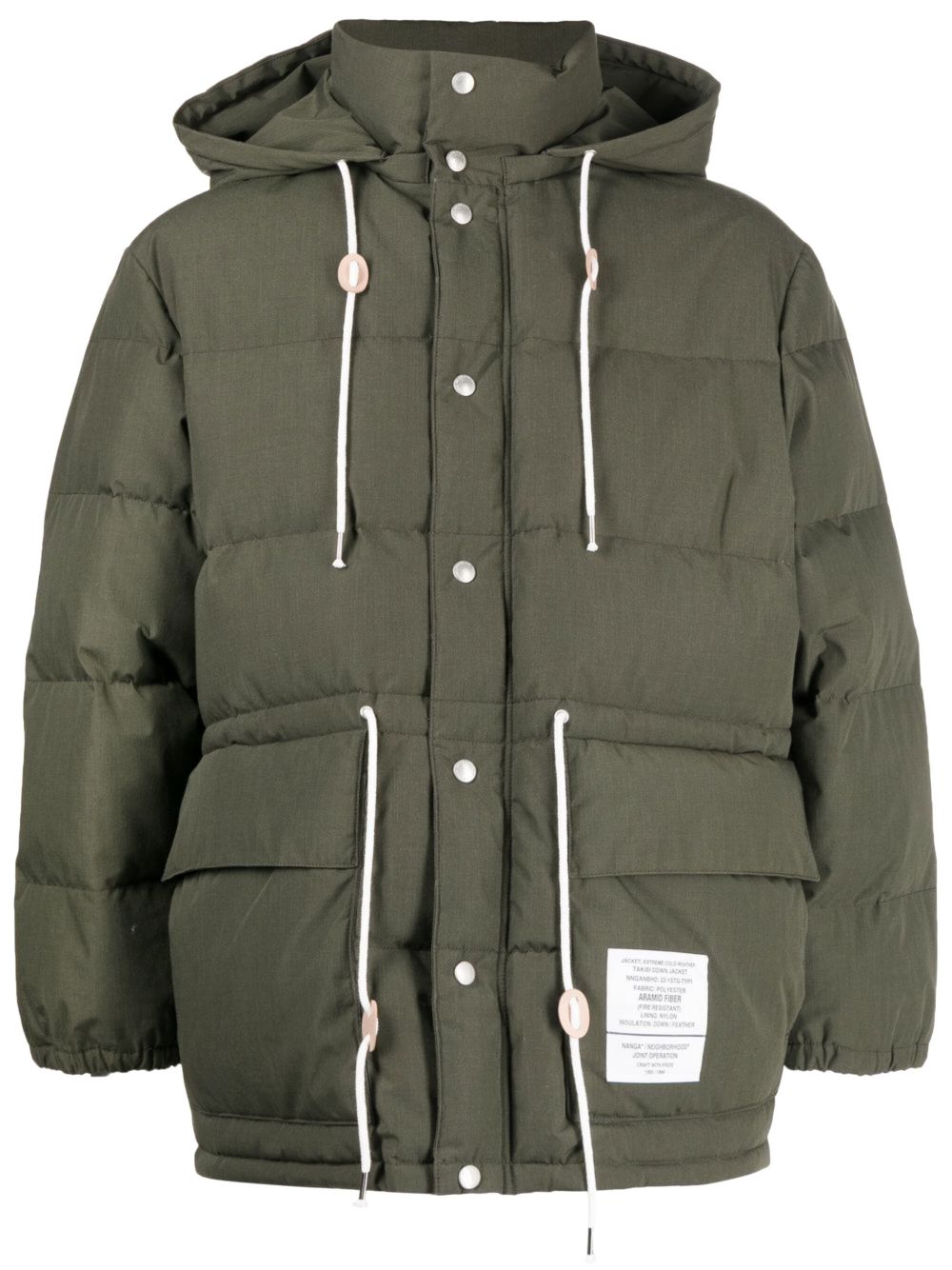 Hooded puffer jacket - Green