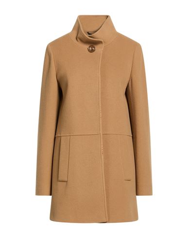 Icons Woman Coat Camel Size 10 Wool, Polyamide, Cashmere