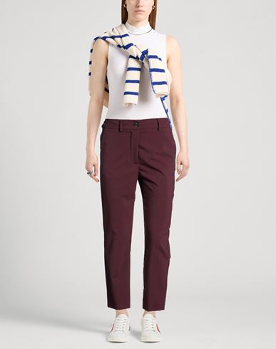Momoní Woman Pants Plum Size 2 Polyester, Wool, Viscose, Elastane