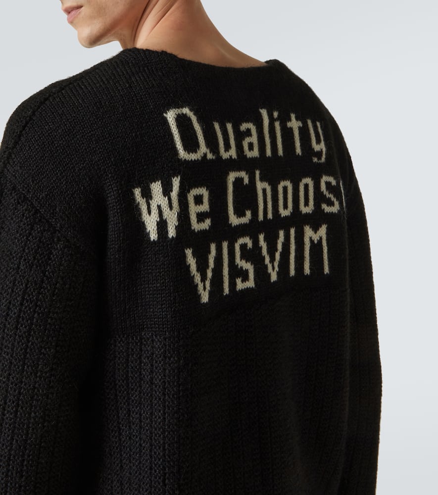 Logo wool and mohair-blend sweater