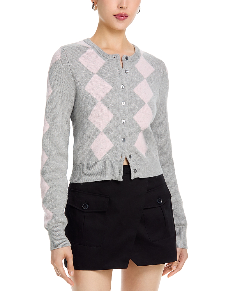 525 Windsor Argyle Cardigan Sweater