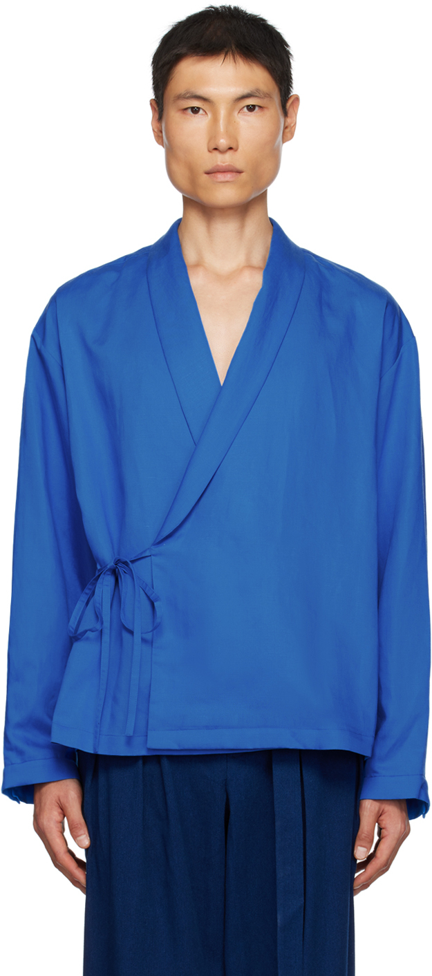 Blue Wrap Shirt