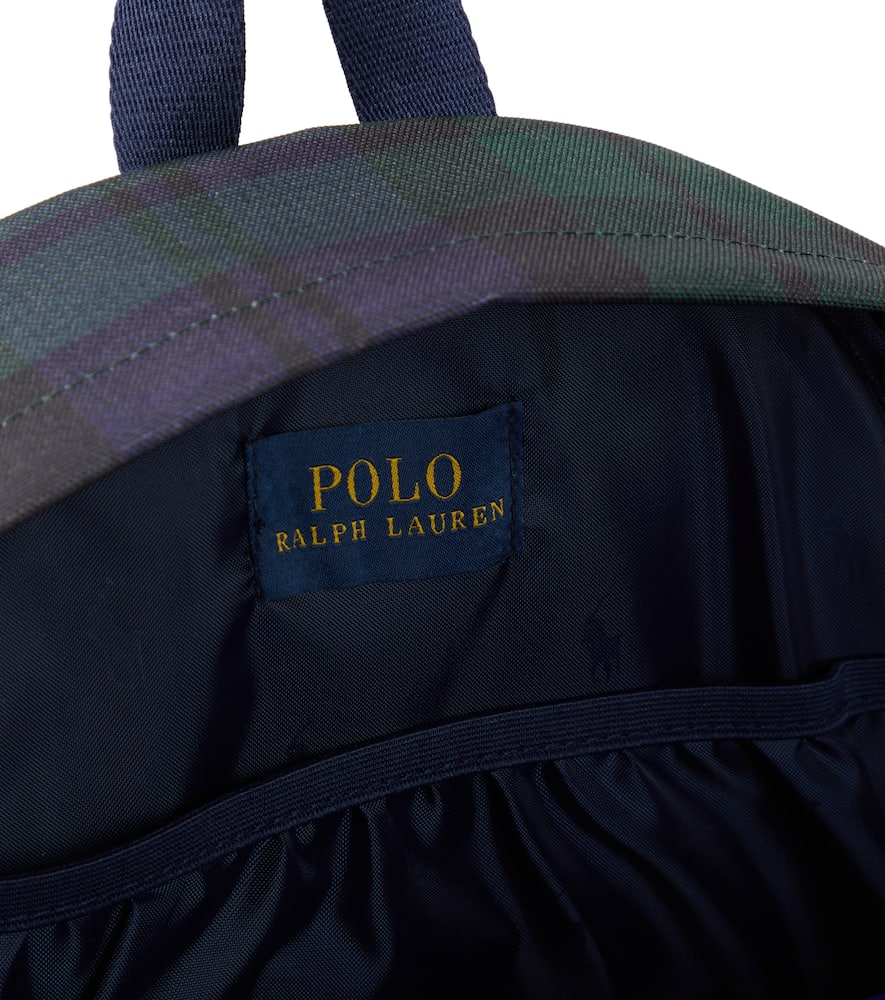 Polo Bear checked backpack