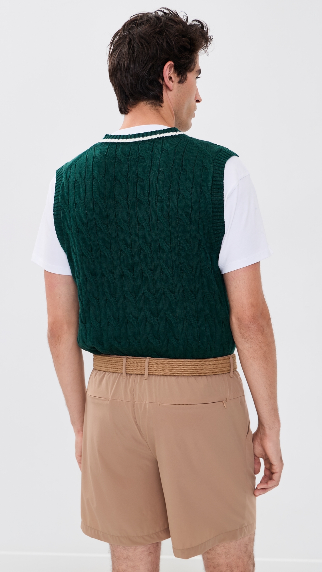 Cable Knit Vest Fern