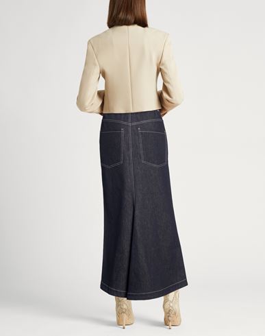 Woman Denim skirt Blue Size 0 Cotton, Elastane