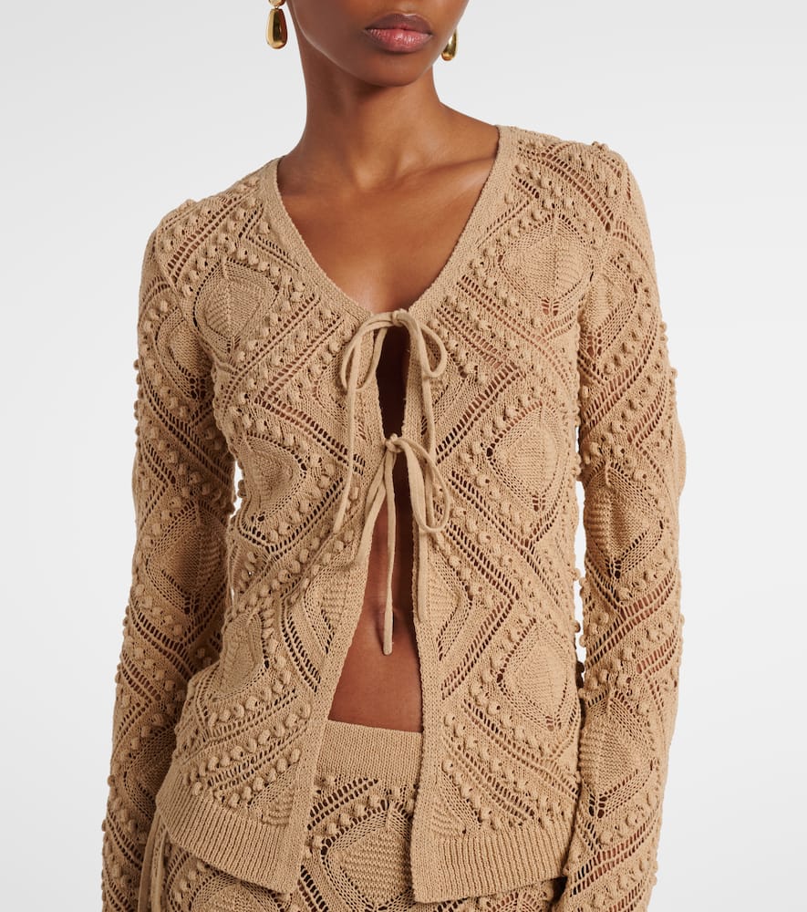 Crochet lace cardigan