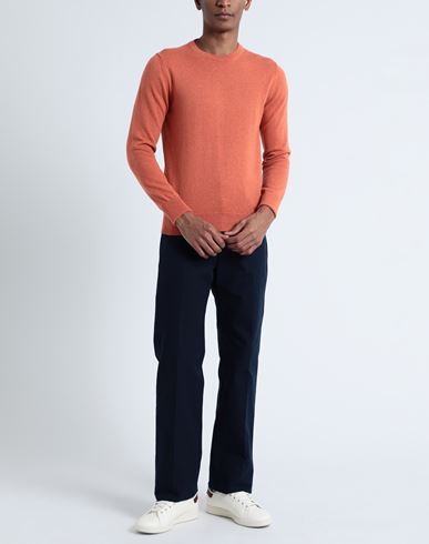 Man Sweater Orange Size 44 Cashmere