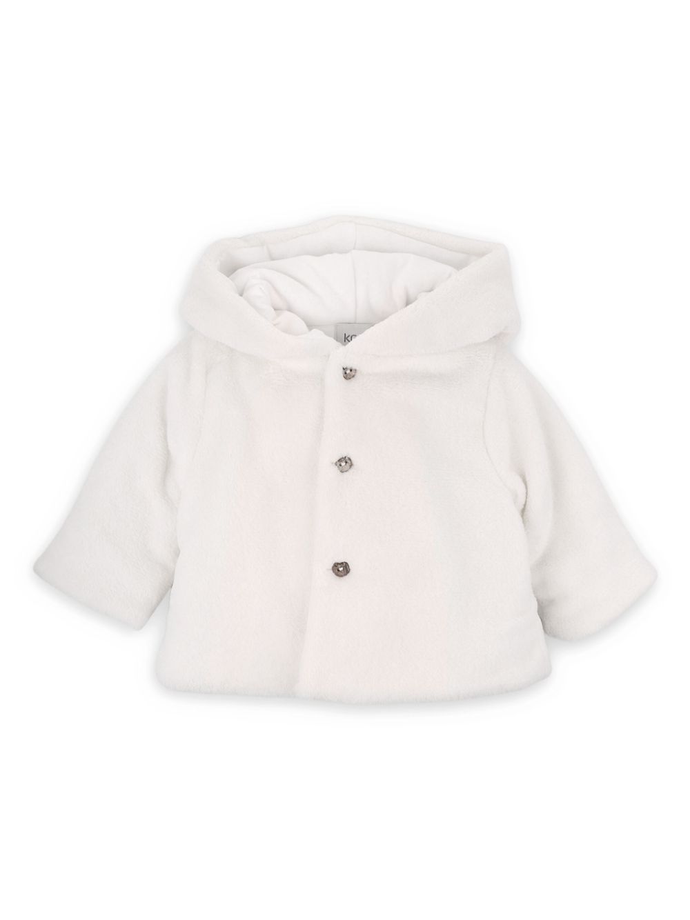 Faux-fur coat - White