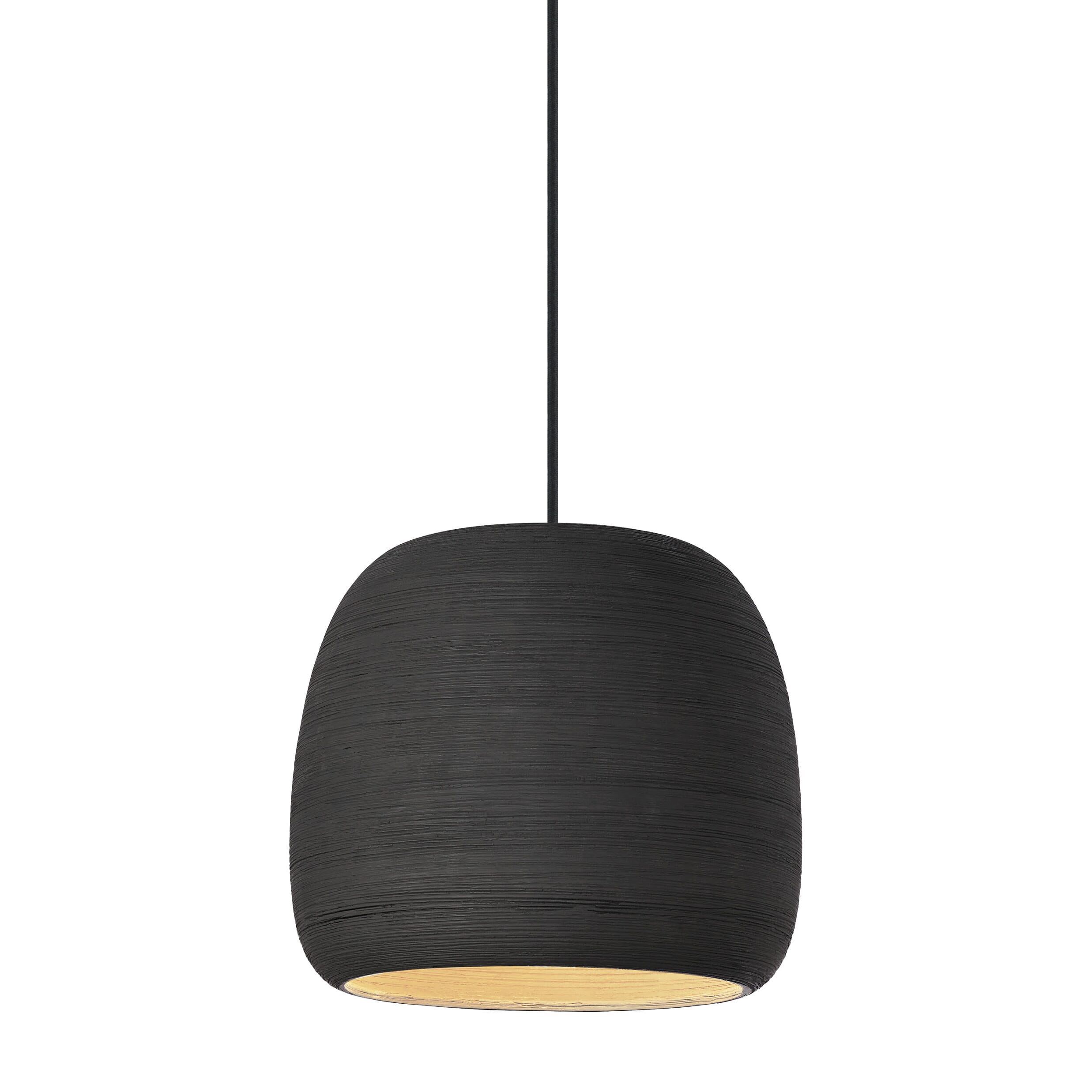 Karam 10" Pendant Light in Black/Black