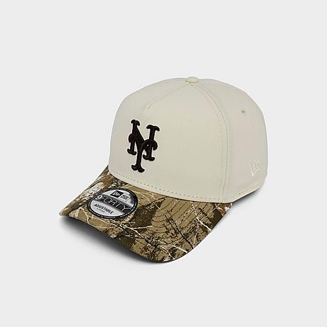New York Mets MLB 9FORTY Snapback Hat in Chrome/Real Tree