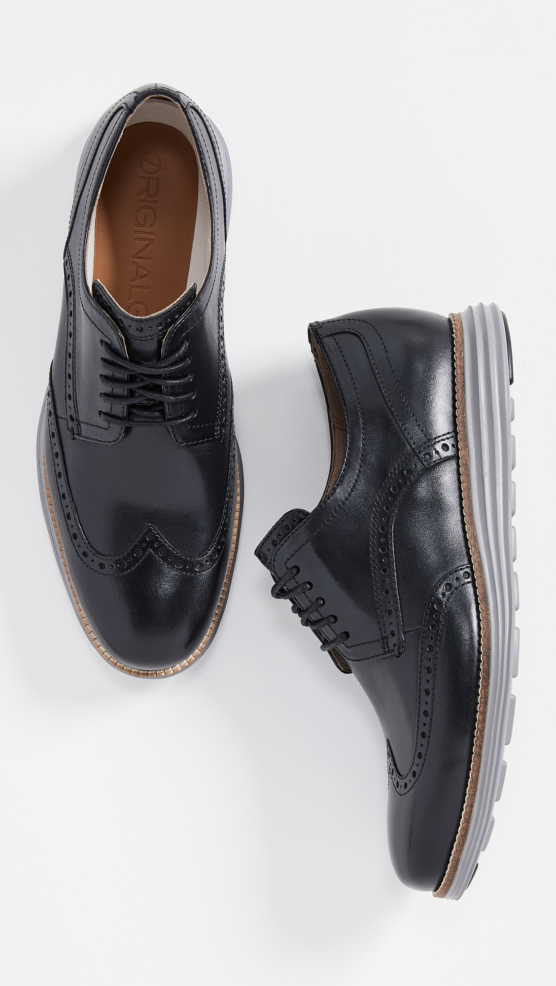 Original Grand Short Wingtip Oxford Black/Ironstone