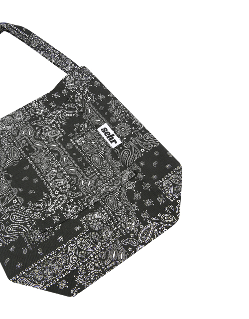 Light Paisley Twill Cotton Middle Bag