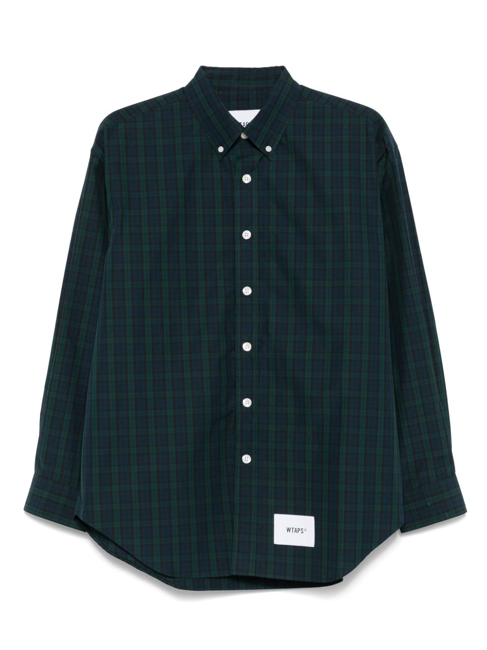 WTAPS plaid-check shirt - Green