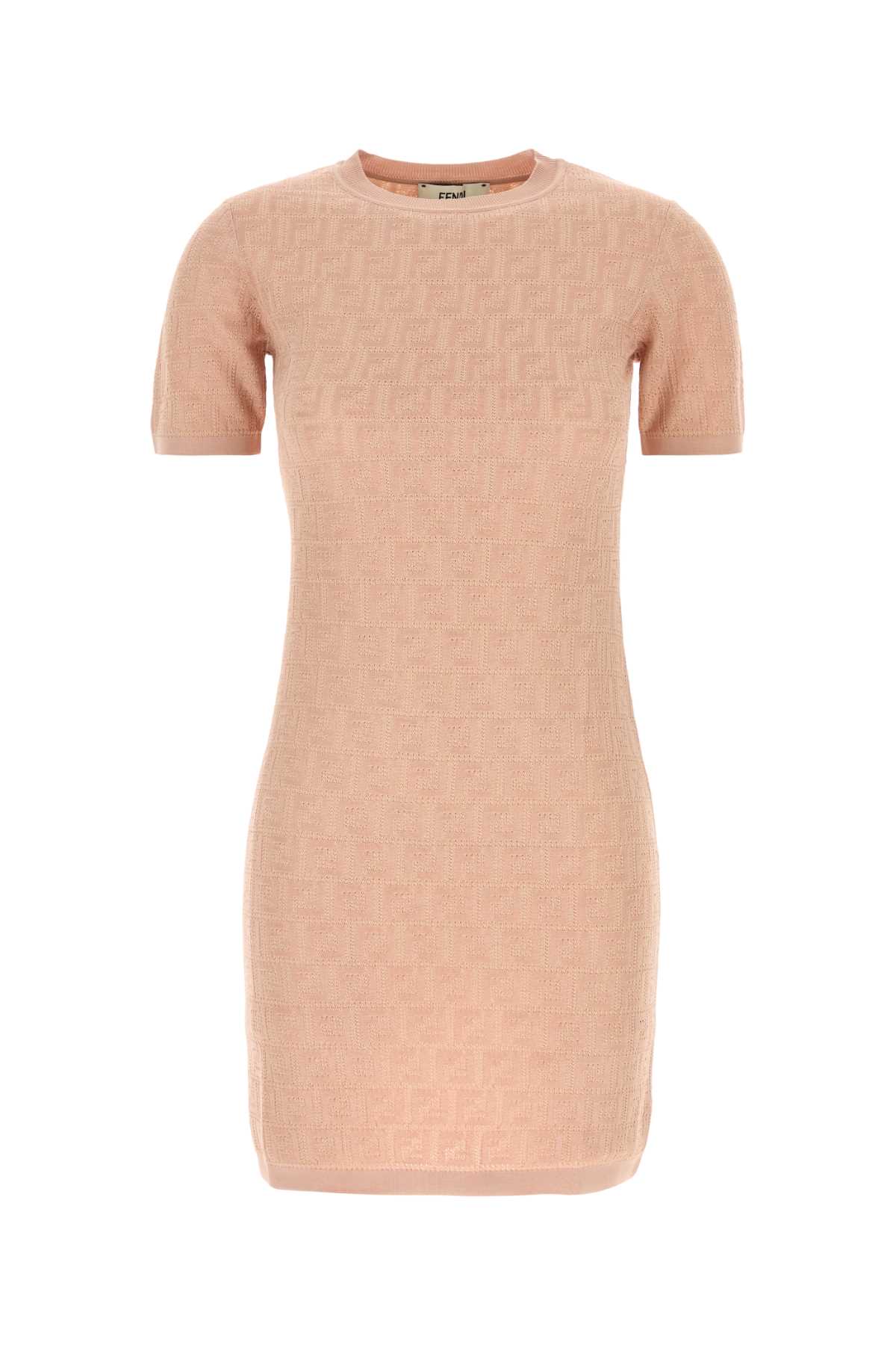 Fendi - Ff Cotton Dress Dresses Pink