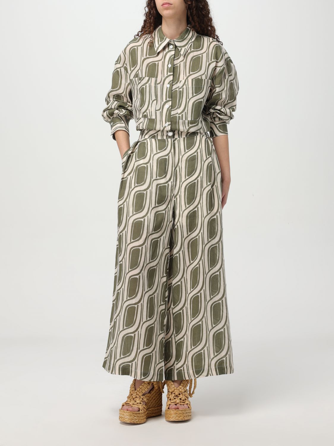 Pants LIU JO Woman color Green
