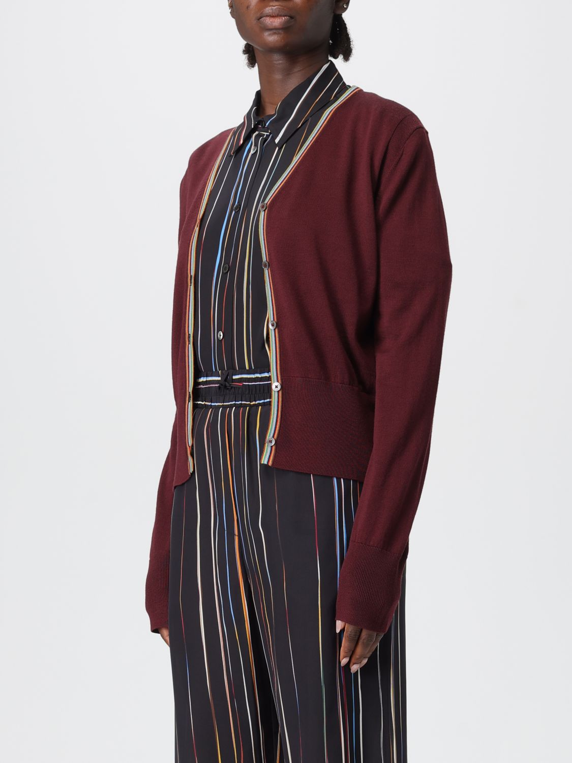 Cardigan Woman color Burgundy