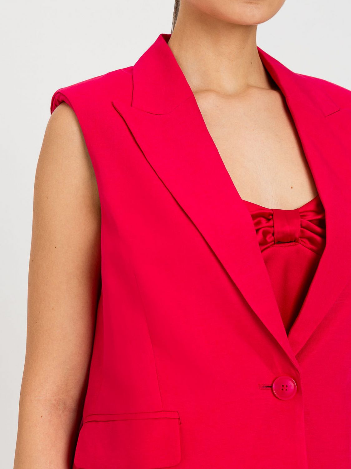 Waistcoat Woman color Red