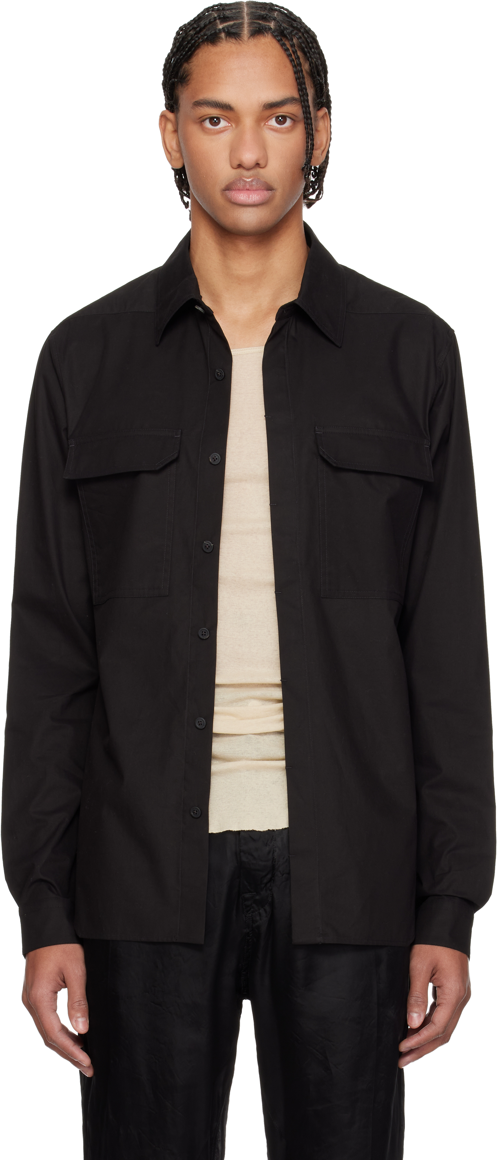 Black Temple Work Shirt