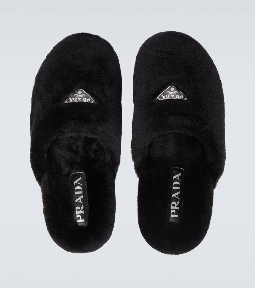 Prada Shearling slippers