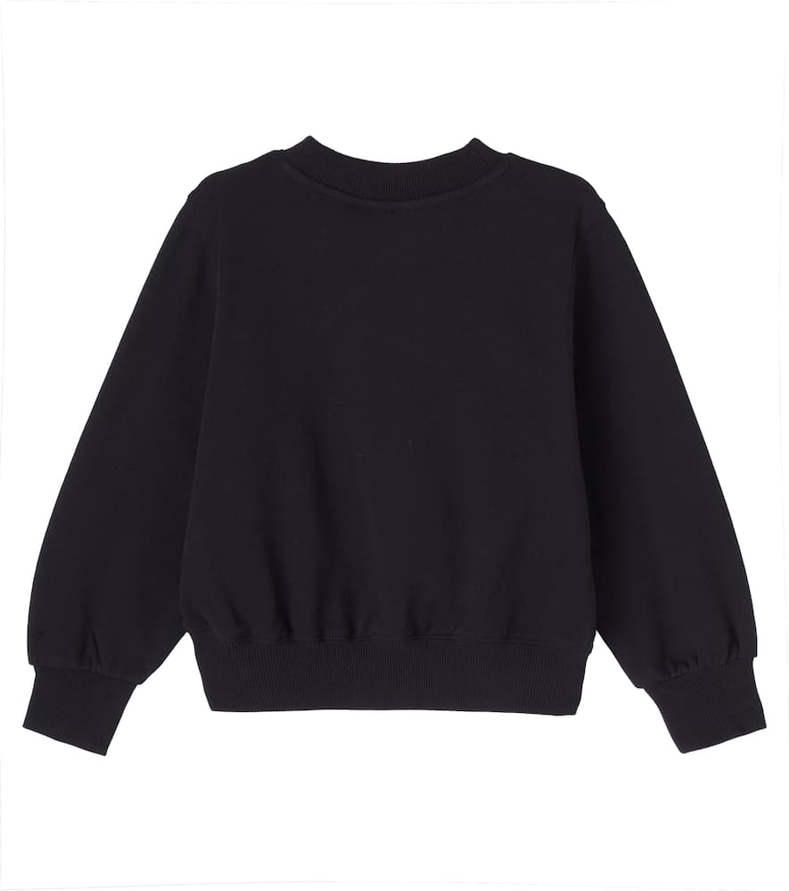 Sequined cotton jersey sweatshirt