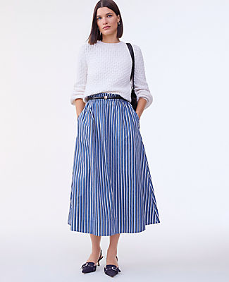 Ann Taylor Striped Maxi Skirt